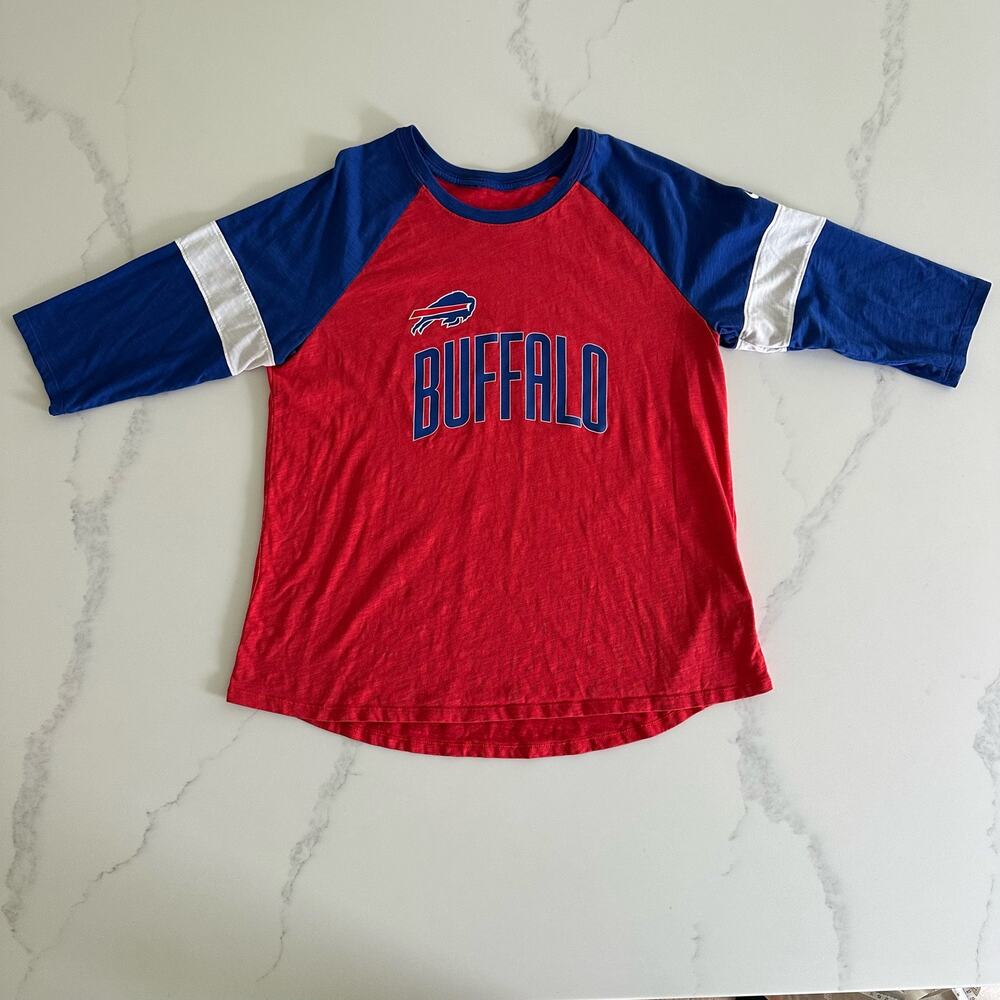 Buffalo Bills Nike Womens Slub Raglan Long Sleeve Tshirt Size XL